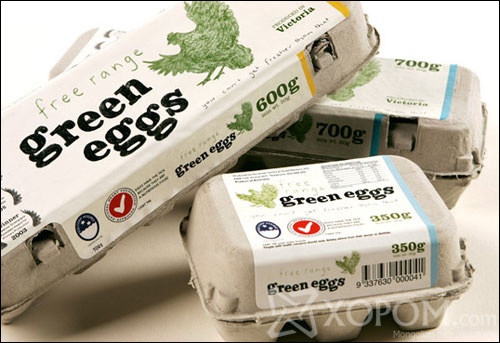 Green Eggs package design